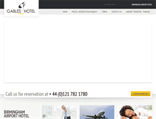 Tablet Screenshot of gableshotelsolihull.co.uk